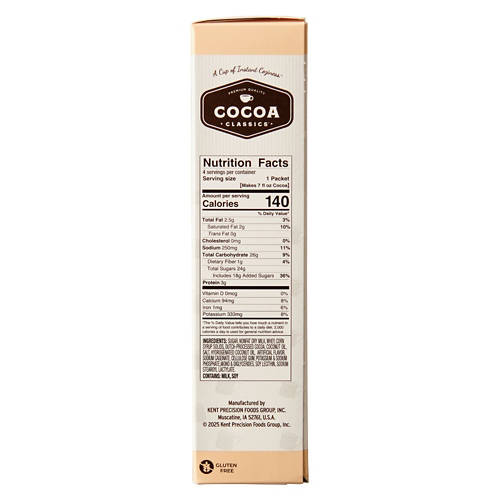 cocoaです Cocoa Classics Gluten Free French Vanilla & Chocolate Cocoa Mix, 5 oz